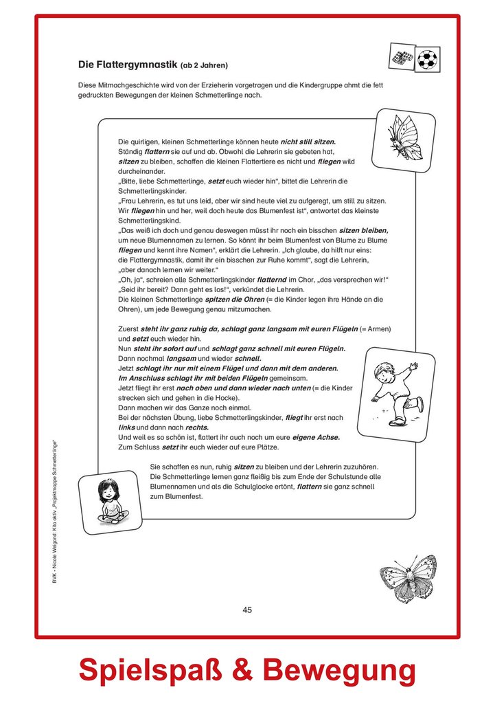 Weitere Ansicht: Kita aktiv Projektmappe Schmetterlinge | Nicole Weigand