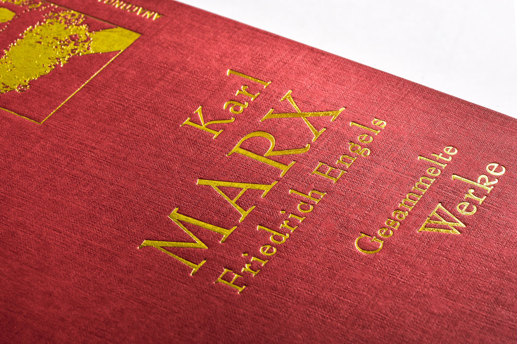 Weitere Ansicht: Karl Marx / Friedrich Engels - Gesammelte Werke (Leinenausg. mit goldener Schmuckprägung) | Karl Marx, Friedrich Engels