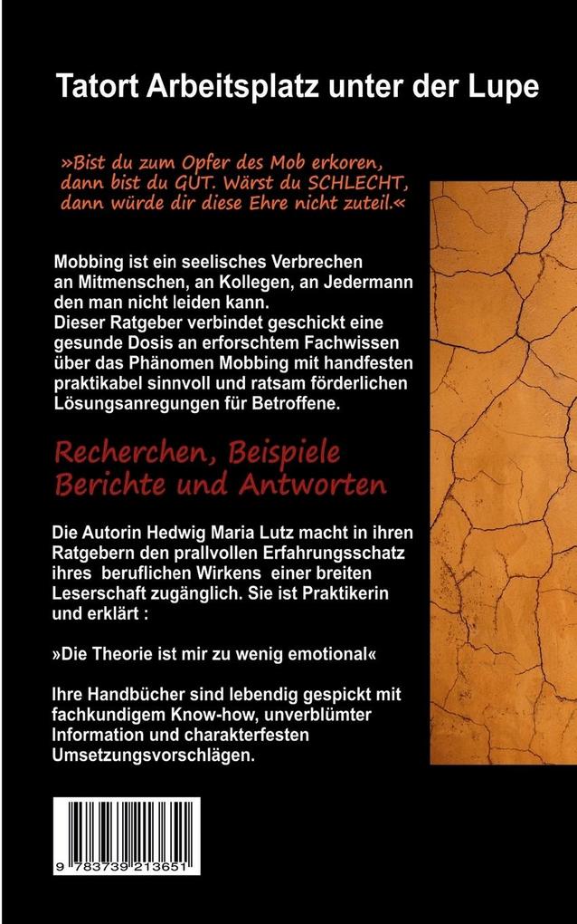 Weitere Ansicht: Mobbing am Arbeitsplatz | Hedwig Maria Lutz