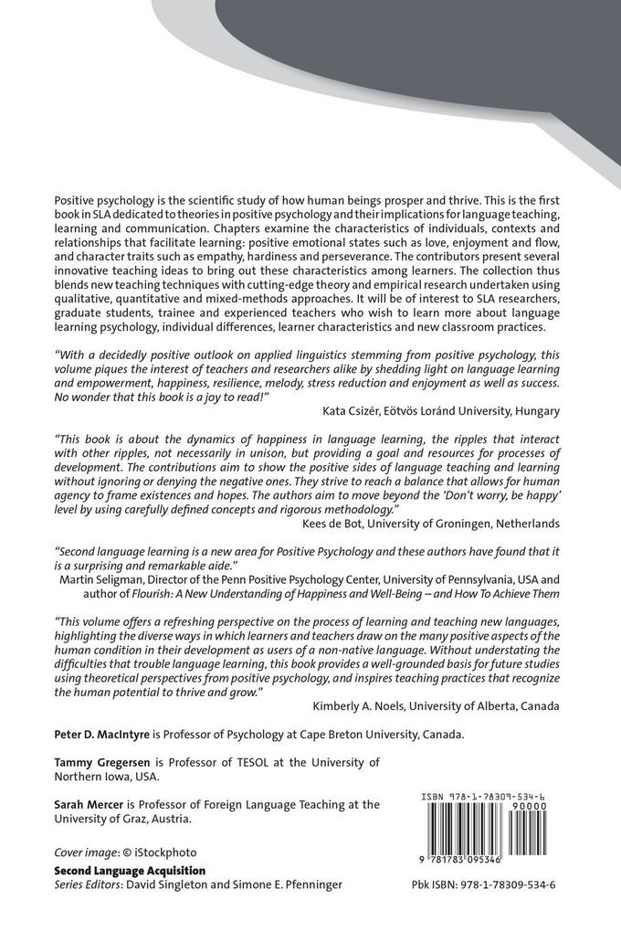 Weitere Ansicht: Positive Psychology in SLA