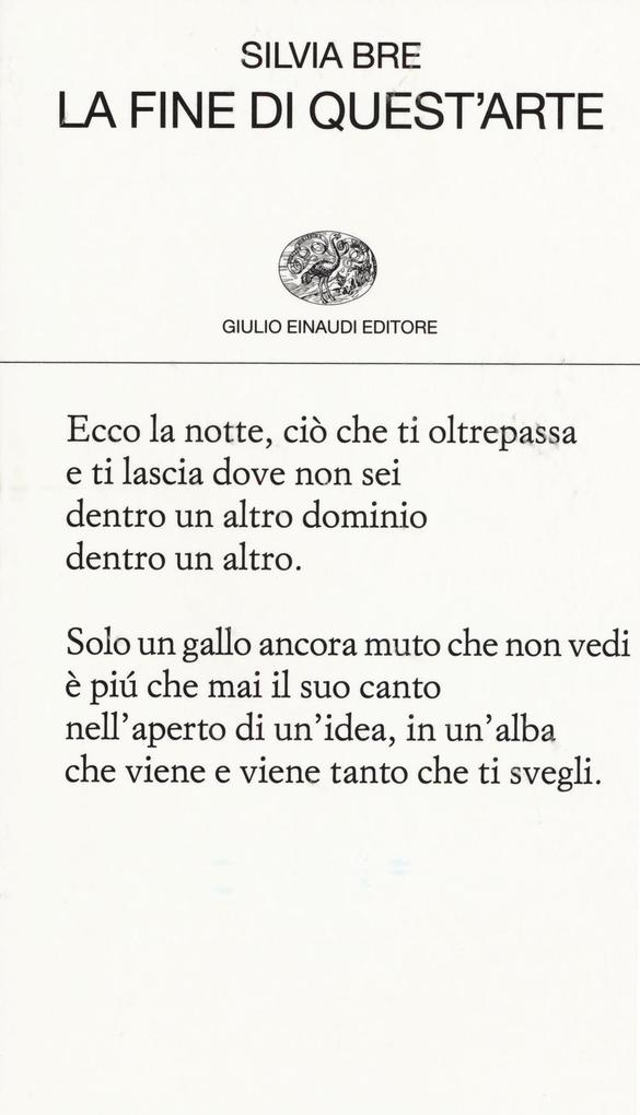 Produktbild: La fine di quest'arte | Silvia Bre