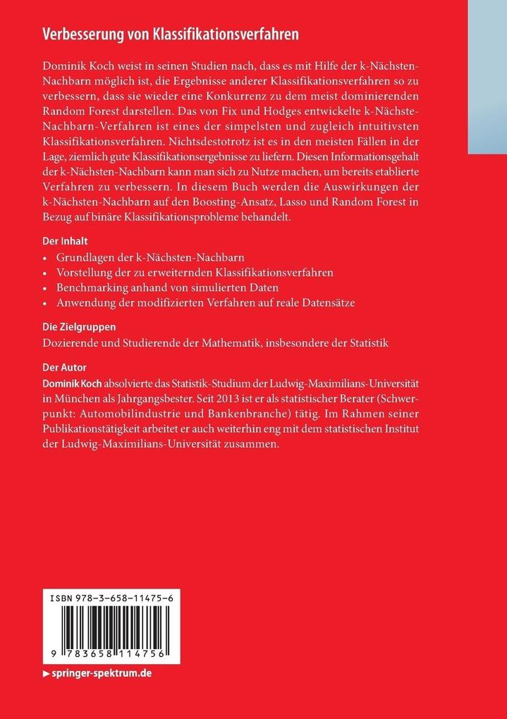 Weitere Ansicht: Verbesserung von Klassifikationsverfahren | Dominik Koch