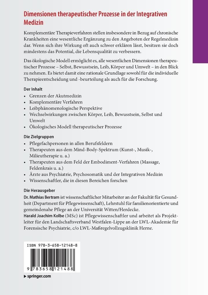 Weitere Ansicht: Dimensionen therapeutischer Prozesse in der Integrativen Medizin