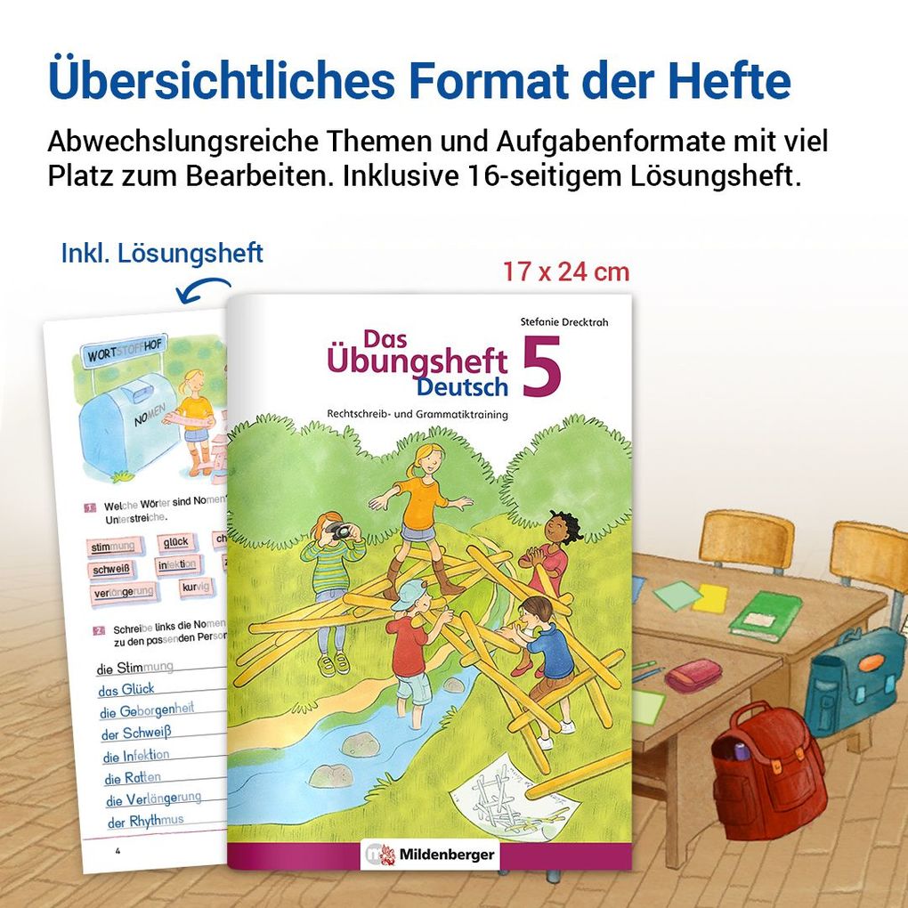 Weitere Ansicht: Das Übungsheft Deutsch 5 | Stefanie Drecktrah