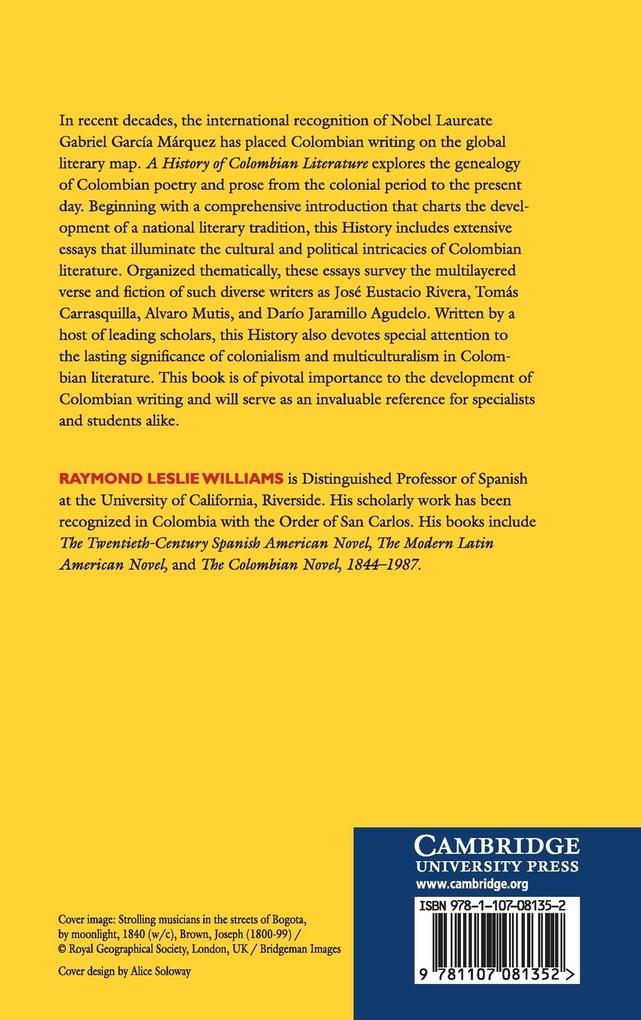 Weitere Ansicht: A History of Colombian Literature