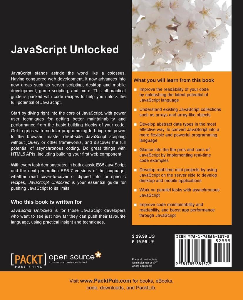 Weitere Ansicht: Javascript Unlocked | Dmitry Sheiko