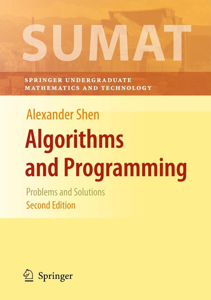 Produktbild: Algorithms and Programming | Alexander Shen