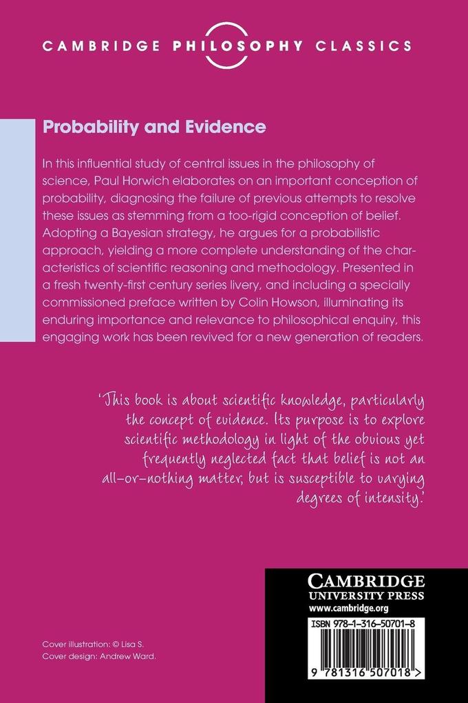 Weitere Ansicht: Probability and Evidence | Paul Horwich