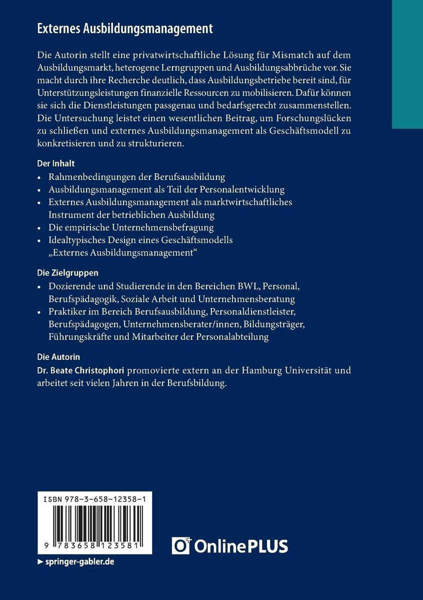 Weitere Ansicht: Externes Ausbildungsmanagement | Beate Christophori