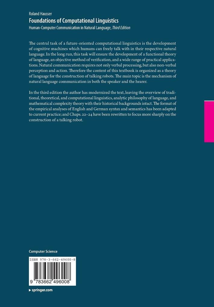 Weitere Ansicht: Foundations of Computational Linguistics | Roland Hausser