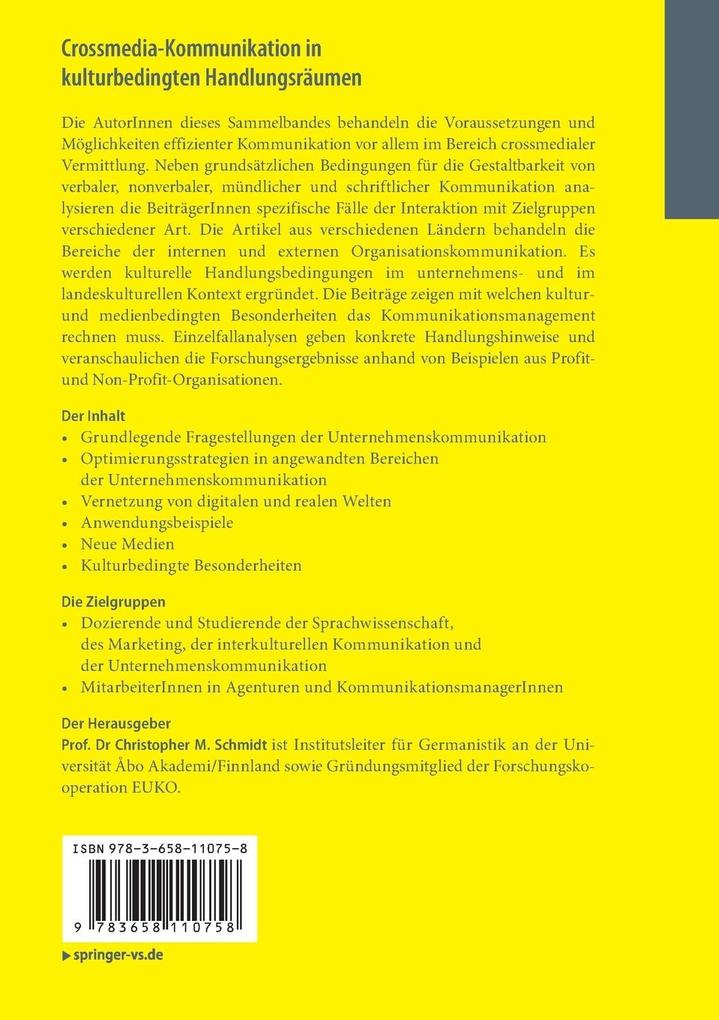 Weitere Ansicht: Crossmedia-Kommunikation in kulturbedingten Handlungsräumen