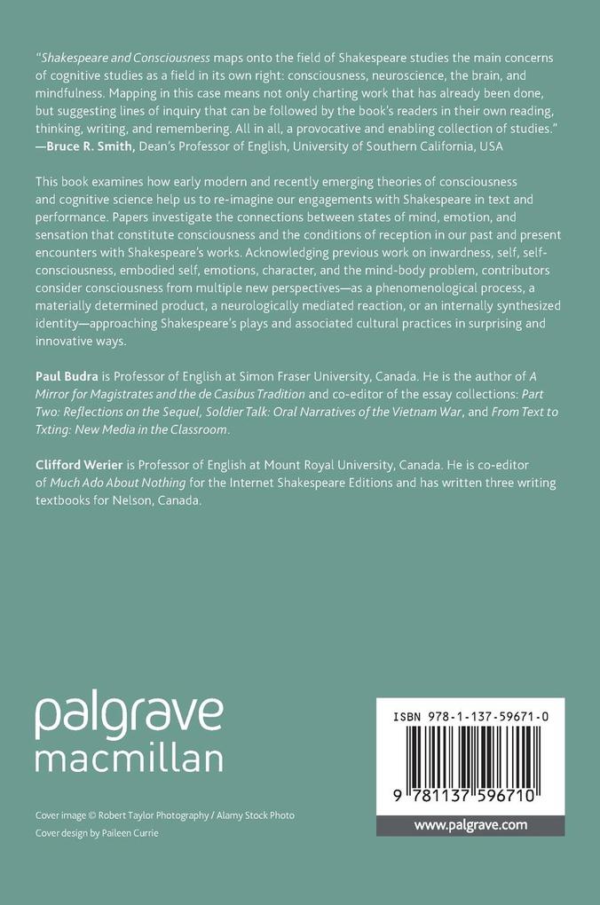 Weitere Ansicht: Shakespeare and Consciousness