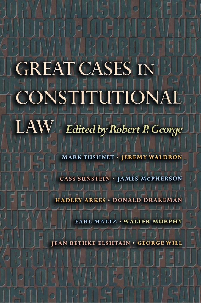 Produktbild: Great Cases in Constitutional Law