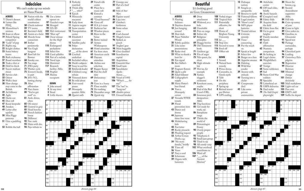 Weitere Ansicht: Rainy Sunday Crosswords | Stanley Newman