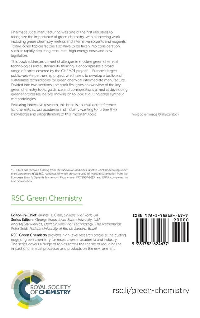 Weitere Ansicht: Green and Sustainable Medicinal Chemistry