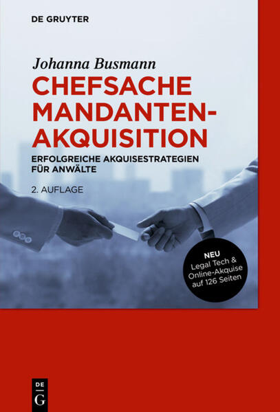 Produktbild: Chefsache Mandantenakquisition | Johanna Busmann