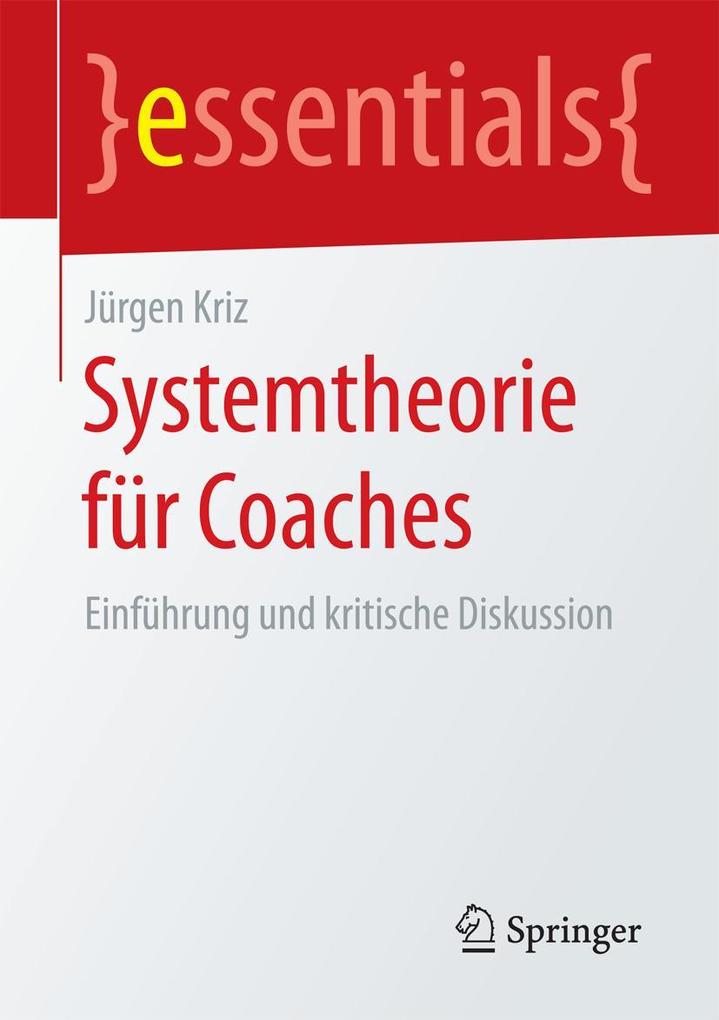 Produktbild: Systemtheorie für Coaches | Jürgen Kriz