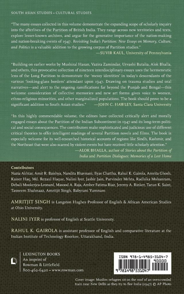 Weitere Ansicht: Revisiting India's Partition