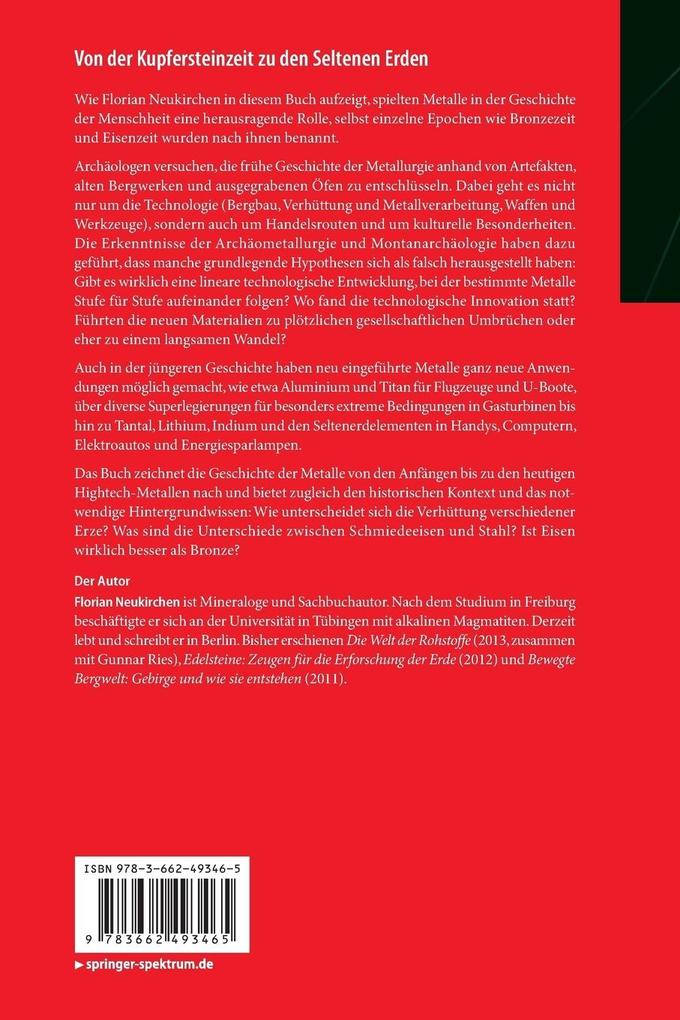Weitere Ansicht: Von der Kupfersteinzeit zu den Seltenen Erden | Florian Neukirchen