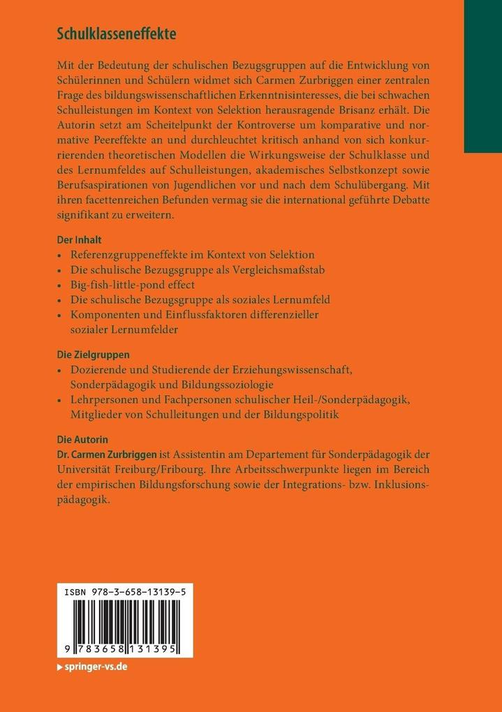 Weitere Ansicht: Schulklasseneffekte | Carmen Zurbriggen