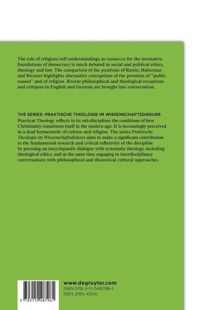 Weitere Ansicht: Religion and Public Reason | Maureen Junker-Kenny