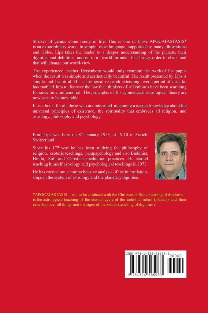 Weitere Ansicht: APOCATASTASIS (Paperback) | Emil Lips