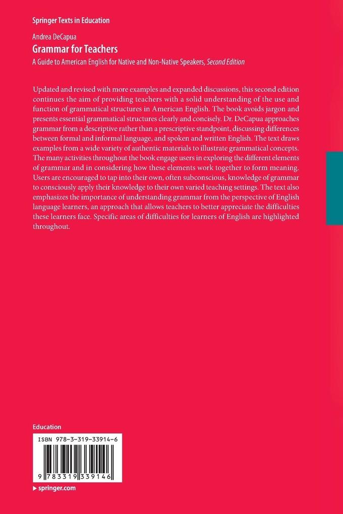 Weitere Ansicht: Grammar for Teachers | Andrea DeCapua