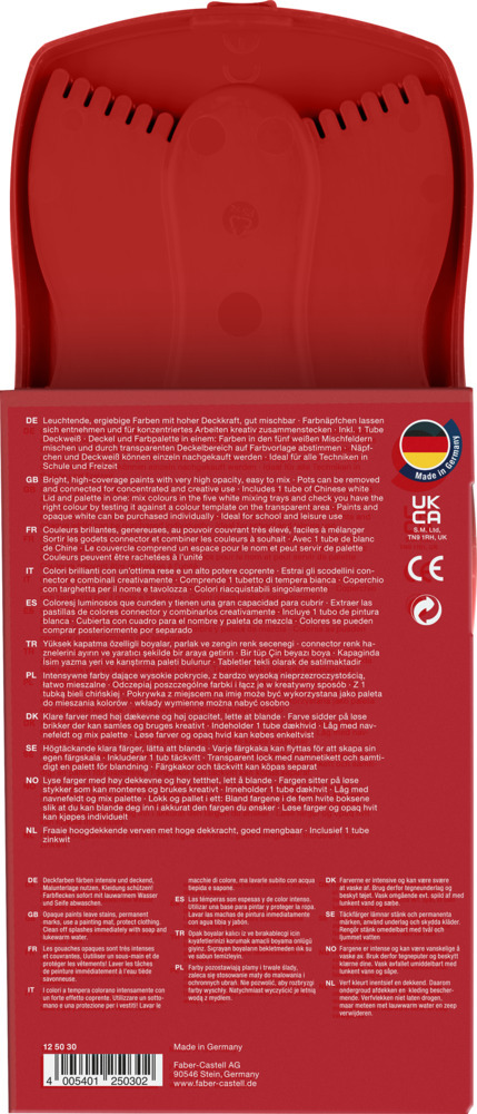Weitere Ansicht: Faber-Castell Farbkasten Connector 12 Farben rot