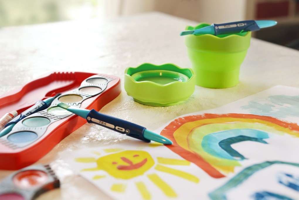 Weitere Ansicht: Faber-Castell Malschürze für Kinder rot/orange