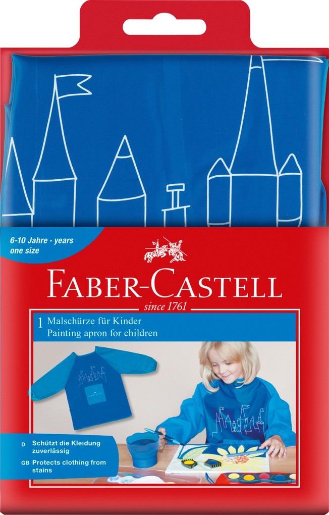 Weitere Ansicht: Faber-Castell Malschürze für Kinder blau