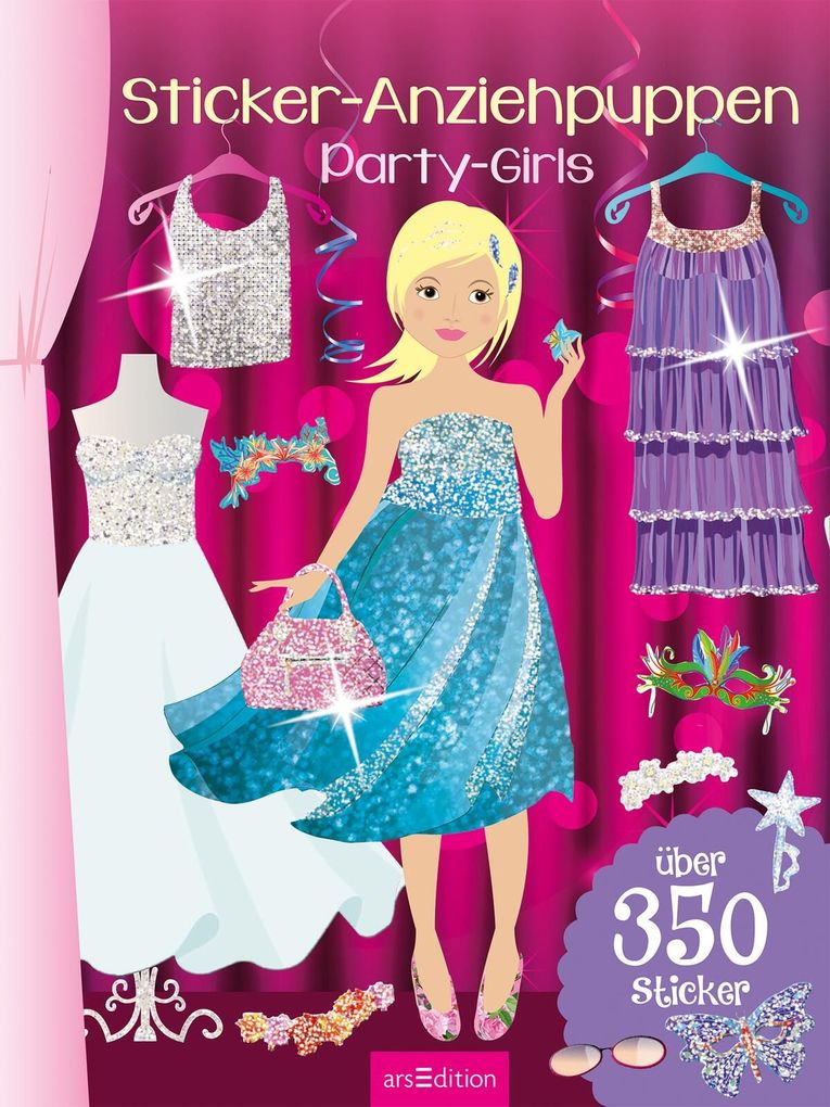 Weitere Ansicht: Sticker-Anziehpuppen - Party-Girls