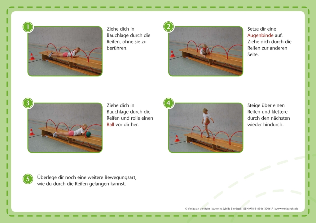 Weitere Ansicht: Stationen-Fotokarten für den Sportunterricht - Klasse 1/2 | Sybille Bierögel