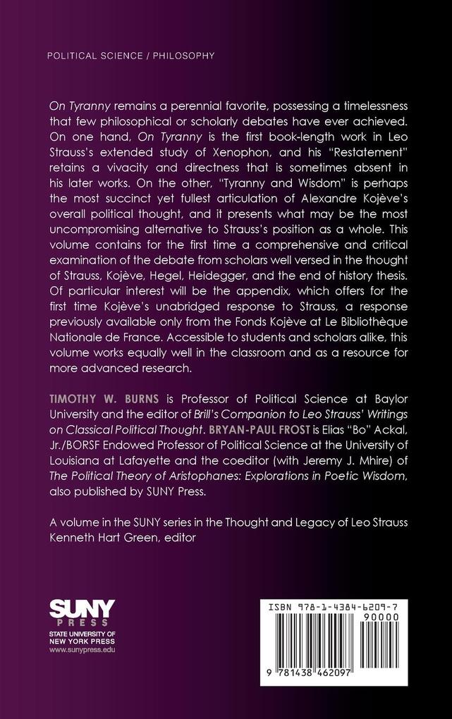 Weitere Ansicht: Philosophy, History, and Tyranny