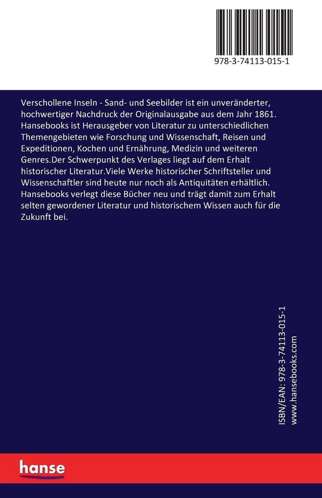 Weitere Ansicht: Verschollene Inseln | Julius Rodenberg