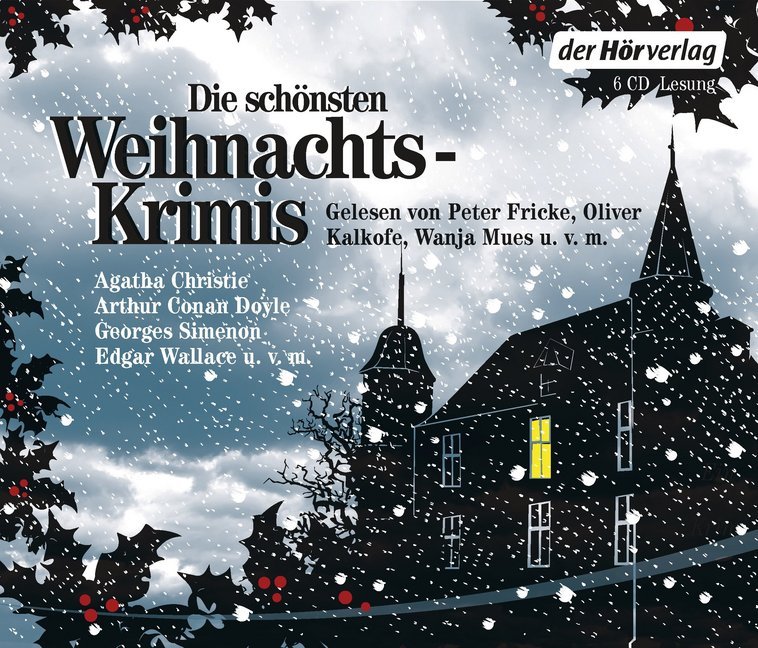 Produktbild: Die schönsten Weihnachtskrimis | Agatha Christie, Arthur Conan Doyle, Edgar Wallace, Georges Simenon, Ellis Peters