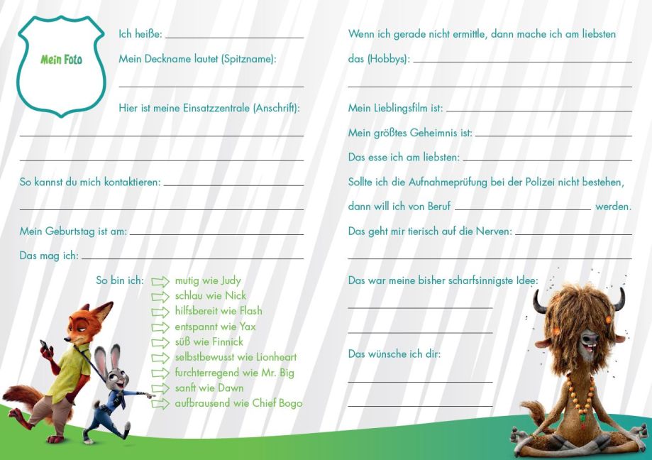 Weitere Ansicht: Disney Zoomania: Meine Freunde