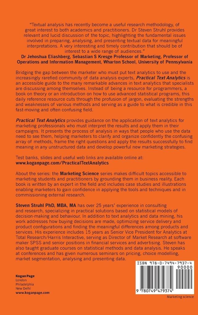 Weitere Ansicht: Practical Text Analytics | Steven Struhl