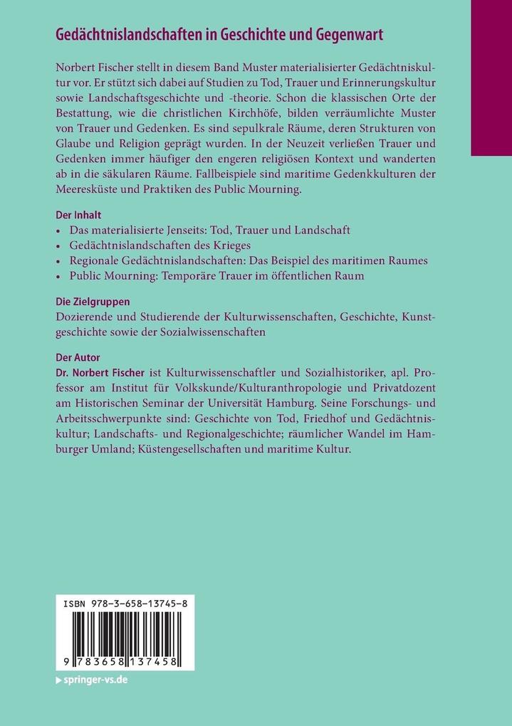 Weitere Ansicht: Gedächtnislandschaften in Geschichte und Gegenwart | Norbert Fischer