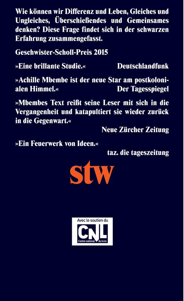 Weitere Ansicht: Kritik der schwarzen Vernunft | Achille Mbembe