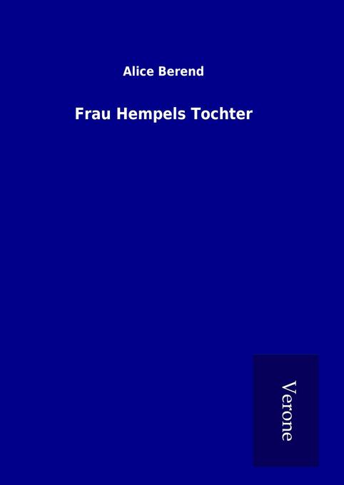 Produktbild: Frau Hempels Tochter | Alice Berend