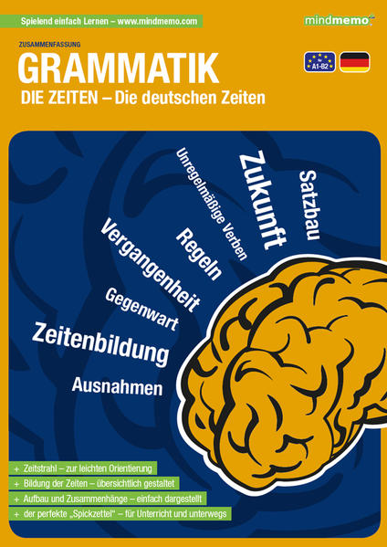 Produktbild: mindmemo Lernfolder - Die deutschen Zeiten - Deutsche Grammatik Lernhilfe | Henry Fischer, Philipp Hunstein