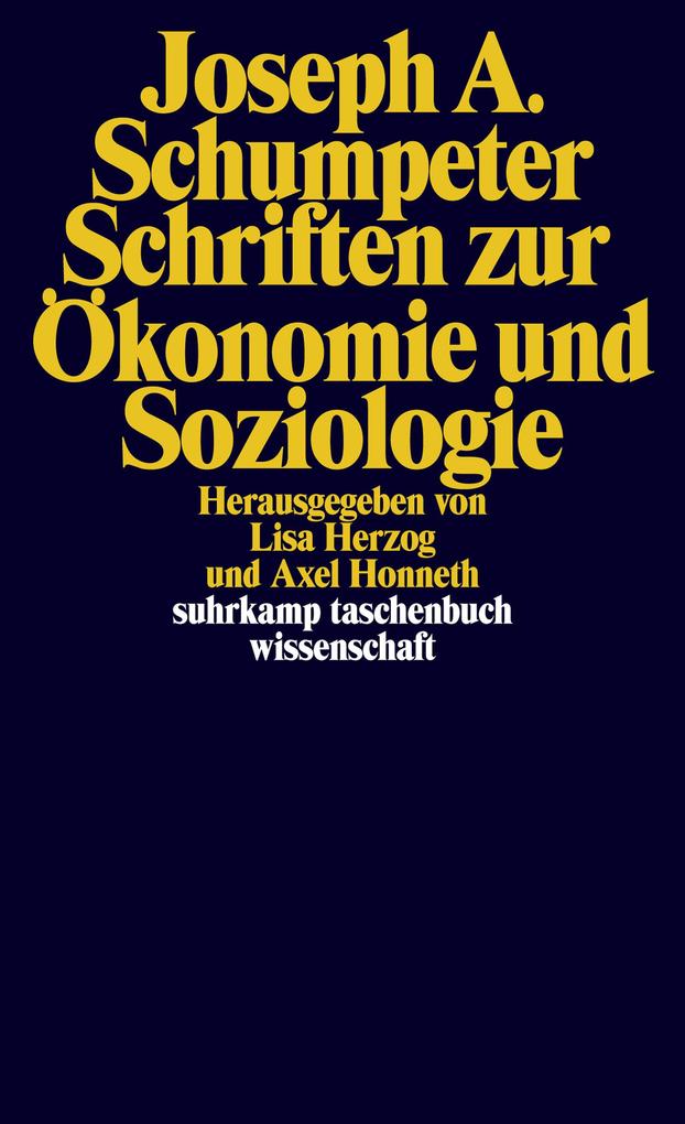 Produktbild: Schriften zur Ökonomie und Soziologie | Joseph Schumpeter