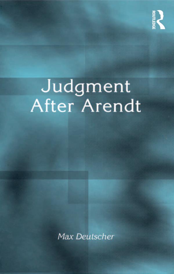 Produktbild: Judgment After Arendt | Max Deutscher