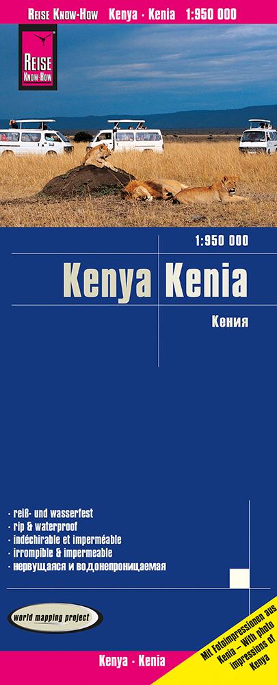 Produktbild: Reise Know-How Landkarte Kenia / Kenya (1:950.000) | Reise Know-How Verlag Peter Rump