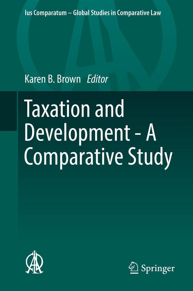 Produktbild: Taxation and Development - A Comparative Study