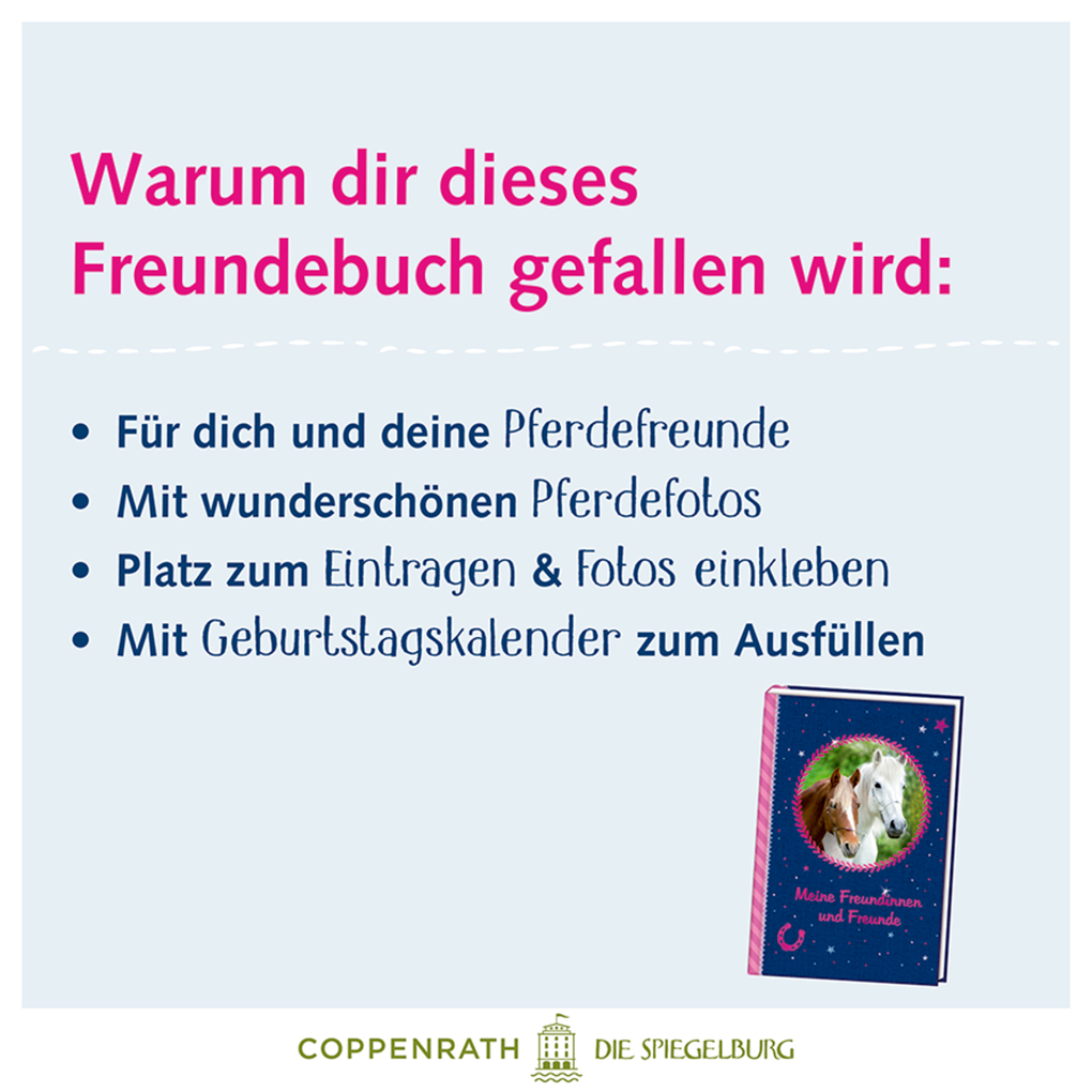 Weitere Ansicht: Freundebuch - Pferdefreunde - Meine Freundinnen und Freunde