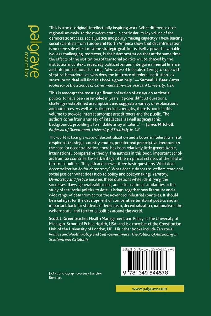 Weitere Ansicht: Territory, Democracy and Justice