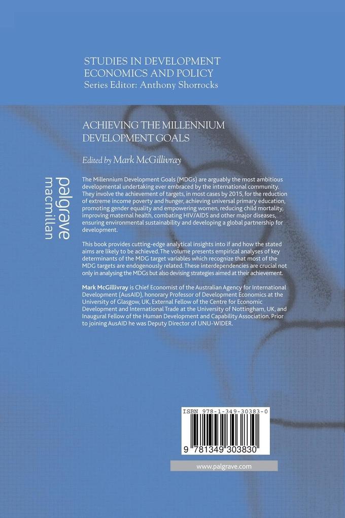 Weitere Ansicht: Achieving the Millennium Development Goals