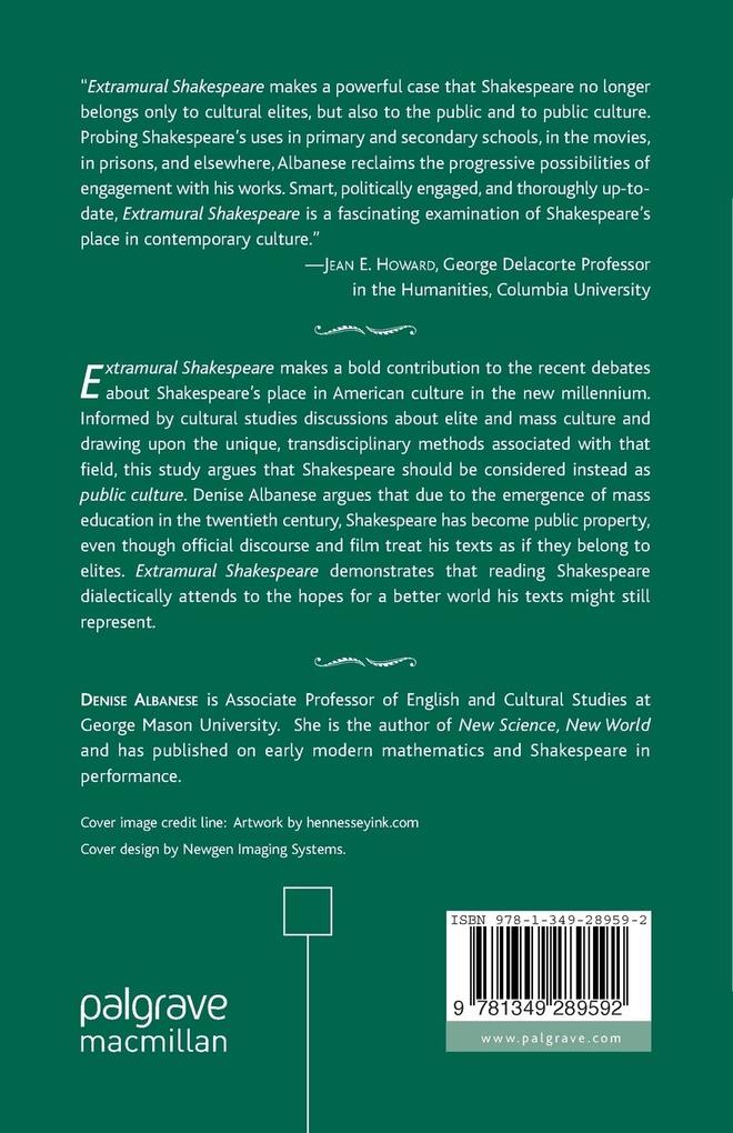 Weitere Ansicht: Extramural Shakespeare | D. Albanese