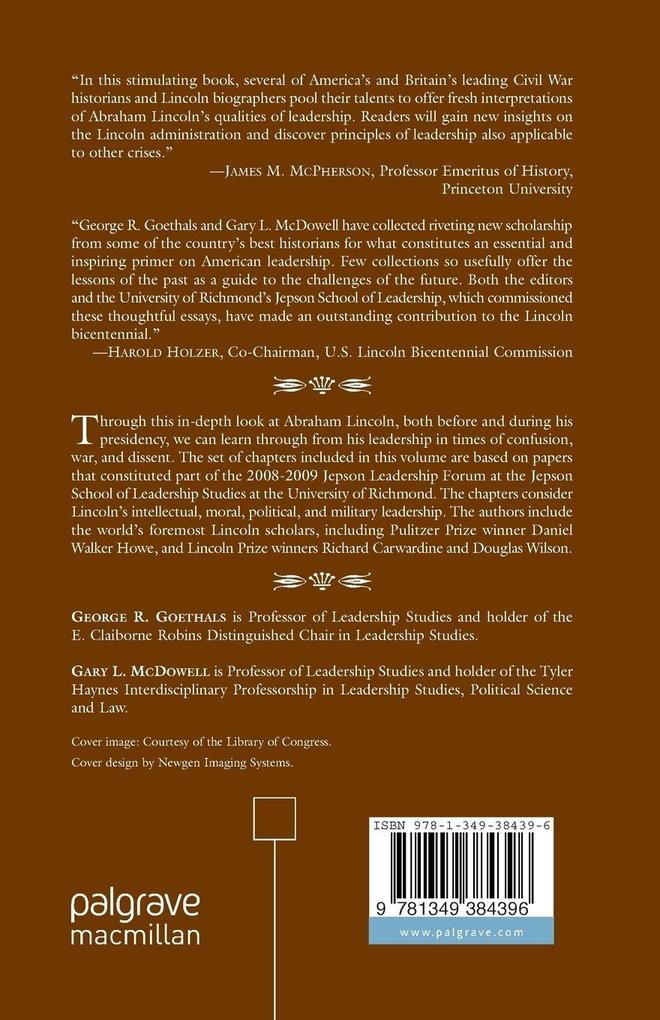 Weitere Ansicht: Lincoln's Legacy of Leadership